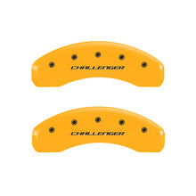Carica l&#39;immagine nel visualizzatore di Gallery, MGP 4 Caliper Covers Engraved Front &amp; Rear Block/Challenger Yellow finish black ch