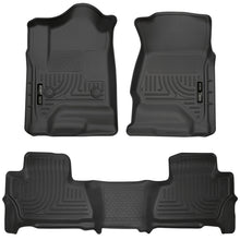 Carica l'immagine nel visualizzatore di Gallery, Husky Liners 2015 Chevy/GMC Suburban/Yukon XL WeatherBeater Combo Black Front&amp;2nd Seat Floor Liners - 2to4wheels