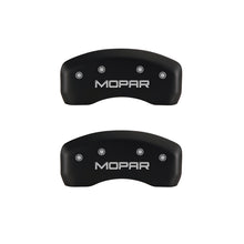 Laden Sie das Bild in den Galerie-Viewer, MGP 4 Caliper Covers Engraved Front &amp; Rear MOPAR Red finish silver ch
