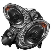 Laden Sie das Bild in den Galerie-Viewer, Spyder Mercedes Benz E-Class 07-09 Projector Headlights Halogen - DRL Blk PRO-YD-MBW21107-DRL-BK