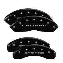 Charger l&#39;image dans la galerie, MGP 4 Caliper Covers Engraved Front &amp; Rear MGP Black finish silver ch