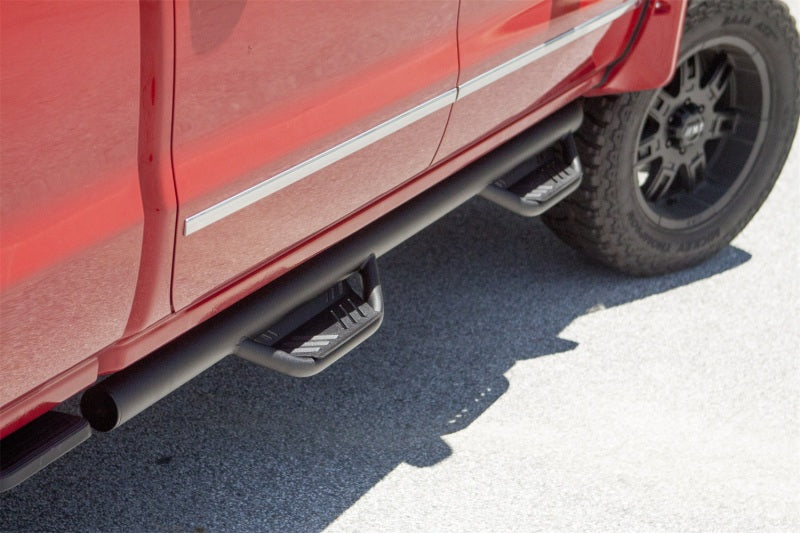 Lund 14-17 Chevy Silverado 1500 Crew Cab Terrain HX Step Extreme Nerf Bars - Black