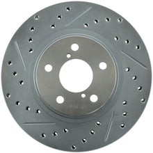 Laden Sie das Bild in den Galerie-Viewer, StopTech Select Sport 13-15 Subaru BRZ Slotted / Drilled Right Front Rotor