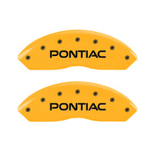 Cargar imagen en el visor de la galería, MGP 4 Caliper Covers Engraved Front Pontiac Rear Gxp Yellow Finish Black Char 2007 Pontiac Solstice