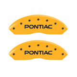 MGP 4 Caliper Covers Engraved Front Pontiac Rear Arrow Yellow Finish Blk Char 2009 Pontiac Solstice
