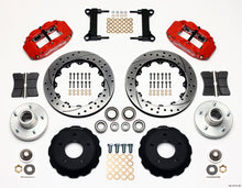 गैलरी व्यूवर में इमेज लोड करें, Wilwood Narrow Superlite 6R Front Hub Kit 13.06in Drill Red Chevy C-10 60-87 CPP Drop Spindle