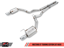 Charger l&#39;image dans la galerie, AWE Tuning S550 Mustang GT Cat-back Exhaust - Touring Edition (Chrome Silver Tips)