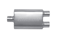Carica l&#39;immagine nel visualizzatore di Gallery, Gibson MWA Superflow Center/Dual Oval Muffler - 4x9x14in/3in Inlet/3in Outlet - Stainless