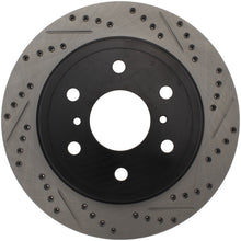 Charger l&#39;image dans la galerie, StopTech 07-10 GMC Sierra (w/ Rear Drum) / 07-09 GMC Yukon Rear Left Slotted &amp; Drilled Rotor