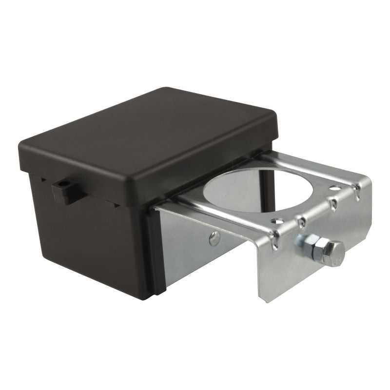 Curt 5in x 3-1/4in x 3-7/8in Lockable Breakaway Battery Case w/Metal Bracket