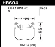 Carica l'immagine nel visualizzatore di Gallery, Hawk BMW 135i DTC-60 Race Rear Brake Pads - 2to4wheels