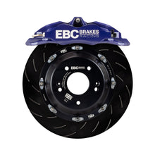 Carica l&#39;immagine nel visualizzatore di Gallery, EBC Racing 12-21 Subaru BRZ/Toyota GT86 Blue Apollo-4 Calipers 330mm Rotors Front Big Brake Kit