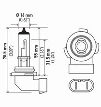 Charger l&#39;image dans la galerie, Hella Bulb H10/9145 12V 45W Py20D T4 Sb