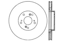 Laden Sie das Bild in den Galerie-Viewer, StopTech 02-06 Acura RSX Type S / 06-09 Honda Civic Si Slotted &amp; Drilled Right Front Rotor