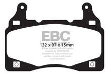 Charger l&#39;image dans la galerie, EBC 11-15 Chevrolet Camaro (5th Gen) 6.2 Redstuff Front Brake Pads