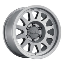 गैलरी व्यूवर में इमेज लोड करें, Method MR704 17x8.5 0mm Offset 8x6.5 130.81mm CB Matte Titanium Wheel