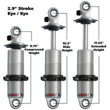 Carica l&#39;immagine nel visualizzatore di Gallery, Ridetech HQ Series CoilOver Shock 2.9in Travel 2.5in Coil Eye/Eye Mounting 8.725inx11.625in