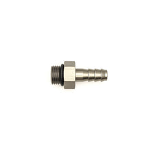Charger l&#39;image dans la galerie, DeatschWerks 6AN ORB Male to 5/16in Male Triple Barb Fitting (Incl O-Ring) - Anodized Matte Black