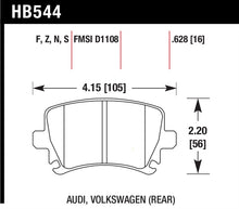 Carica l'immagine nel visualizzatore di Gallery, Hawk Audi A3 / A4 / A6 Quattro Performance Ceramic Rear Brake Pads