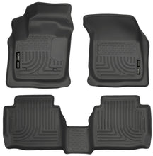 Carica l'immagine nel visualizzatore di Gallery, Husky Liners 13 Ford Fusion WeatherBeater Combo Black Floor Liners