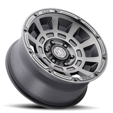गैलरी व्यूवर में इमेज लोड करें, ICON Thrust 17x8.5 6x5.5 25mm Offset 5.75in BS 95.1mm Bore Smoked Satin Black Wheel