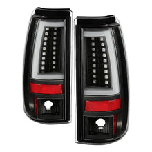 Laden Sie das Bild in den Galerie-Viewer, Spyder 99-02 GM Silverado (Does Not Fit Stepside) LED Tail Lights -All Black ALT-YD-CS99V2-LED-BKV2