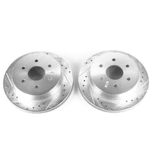 Carica l&#39;immagine nel visualizzatore di Gallery, Power Stop 03-05 Chevrolet Express 2500 Rear Evolution Drilled &amp; Slotted Rotors - Pair