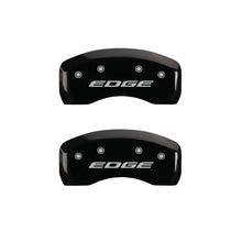 Laden Sie das Bild in den Galerie-Viewer, MGP 4 Caliper Covers Engraved Front &amp; Rear EDGE/2015 Black finish silver ch