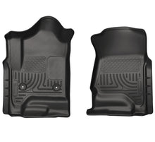 Laden Sie das Bild in den Galerie-Viewer, Husky Liners 14 Chevrolet Silverado 1500/GMC Sierra 1500 WeatherBeater Black Front Floor Liners