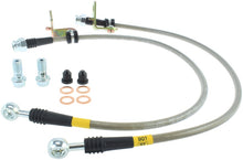Charger l&#39;image dans la galerie, StopTech 03-08 Hyundai Tiburon Front Stainless Steel Brake Lines