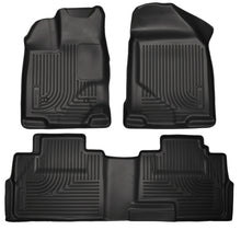 Laden Sie das Bild in den Galerie-Viewer, Husky Liners 07-13 Ford Edge / 07-13 Lincoln MKX Weatherbeater Black Front &amp; 2nd Seat Floor Liners