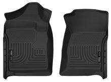 Laden Sie das Bild in den Galerie-Viewer, Husky Liners 07-12 Chevrolet Silverado/GMC Sierra Regular Cab WeatherBeater Black Floor Liners