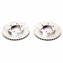 Carica l&#39;immagine nel visualizzatore di Gallery, Power Stop 71-74 Chevrolet Blazer Front Evolution Drilled &amp; Slotted Rotors - Pair
