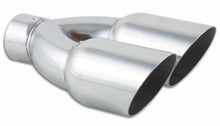 Carica l&#39;immagine nel visualizzatore di Gallery, Vibrant Dual 3.5in Round SS Exhaust Tip (Single Wall Angle Cut)