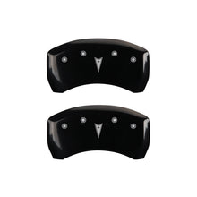 Charger l&#39;image dans la galerie, MGP 4 Caliper Covers Engraved Front Pontiac Rear Arrow Blk Finish Silver Char 2006 Pontiac Solstice