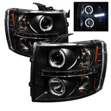 गैलरी व्यूवर में इमेज लोड करें, Spyder Chevy Silverado 1500 07-13 Projector Headlights LED Halo LED Blk PRO-YD-CS07-HL-BK