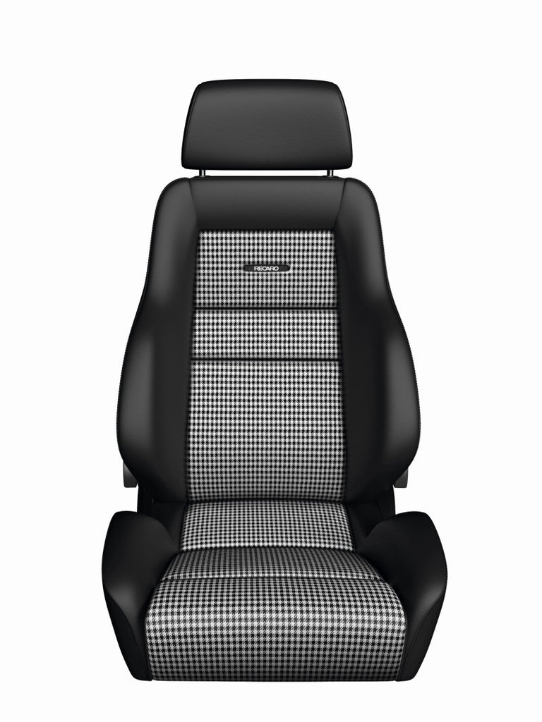 Recaro Classic LS Seat - Black Leather/Pepita Fabric