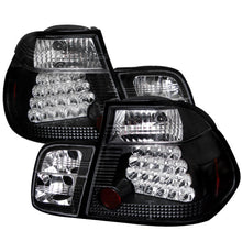 Laden Sie das Bild in den Galerie-Viewer, Spyder BMW E46 3-Series 99-01 4Dr LED Tail Lights Black ALT-YD-BE4699-4D-LED-BK