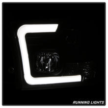 Charger l&#39;image dans la galerie, Spyder 09-16 Dodge Ram 1500 Version 2 Headlights Light Bar DRL Black PRO-YD-DR09V2-LBDRL-BK