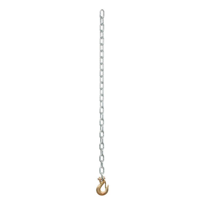 Curt 35in Safety Chain w/1 Clevis Hook (7800lbs Clear Zinc)