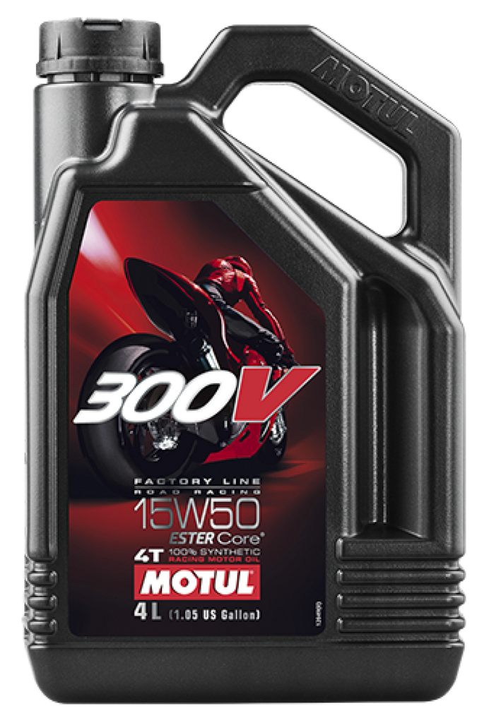 Motul 4L Factory Line Road Racing 300V 15W50 - Single image 1