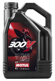 Motul 4L Factory Line Road Racing 300V 15W50 - Single image 1