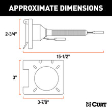 Load image into Gallery viewer, Curt Dual-Output Electrical Adapter (Adds 6-Way Round to 4-Way Flat)