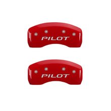 Cargar imagen en el visor de la galería, MGP 4 Caliper Covers Engraved Front Honda Engraved Rear Pilot/2016 Yellow finish black ch