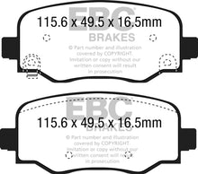 Cargar imagen en el visor de la galería, EBC 15+ Fiat 500X 1.4 Turbo Greenstuff Rear Brake Pads