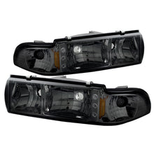 Carica l&#39;immagine nel visualizzatore di Gallery, Xtune Chevy Caprice 91-96 / Impala 91-96 1Pc LED Crystal Headlights Smoke HD-ON-CCP91-1PC-LED-SM