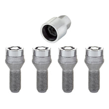Laden Sie das Bild in den Galerie-Viewer, McGard Wheel Lock Bolt Set - 4pk. (Cone Seat) M14X1.25 / 17mm Hex / 27.3mm Shank Length - Chrome