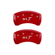Cargar imagen en el visor de la galería, MGP 4 Caliper Covers Engraved Front Lincoln Engraved Rear MKT Yellow finish black ch