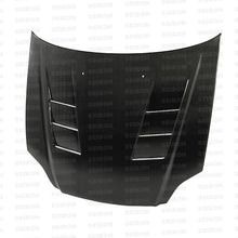 Laden Sie das Bild in den Galerie-Viewer, Seibon 99-00 Honda Civic (EM1/EJ6/7/8/EK9) TS-Style Carbon Fiber Hood
