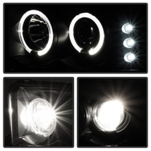 Carica l&#39;immagine nel visualizzatore di Gallery, Spyder Ford F250 Super Duty 99-04 Projector Version 2 LED Halo LED Blk Smke PRO-YD-FF25099-1P-G2-BSM